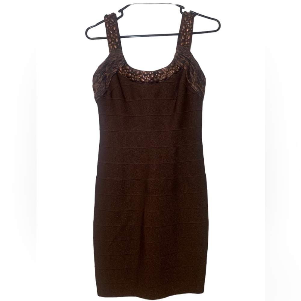 CARMEN MARC VALVO EVENING BODYCON DRESS